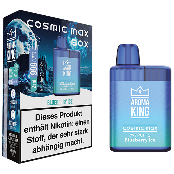 Aroma King Cosmic Max Box Blueberry Ice 20mg