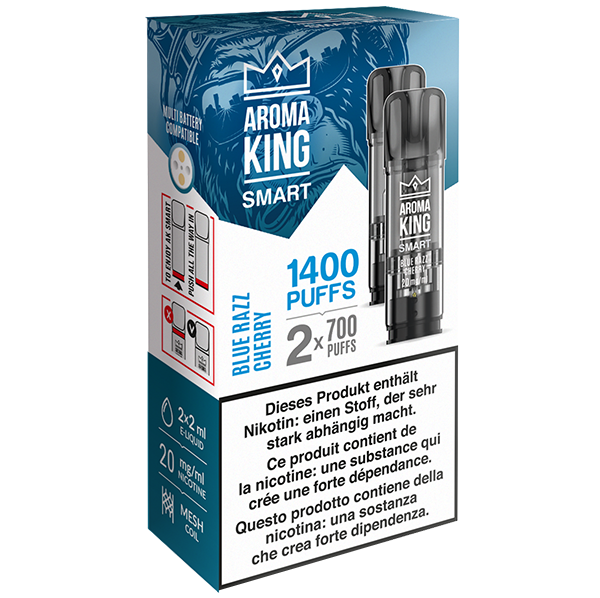 Aroma King SMART 2 Pods Blue Razz Cherry 20mg