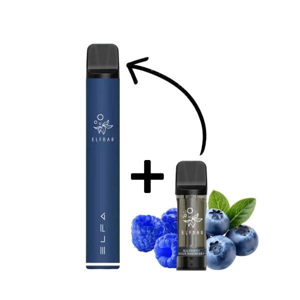 Elfbar ELFA PRO Kit Navy Blue - Blueberry Sour Raspberry 20mg