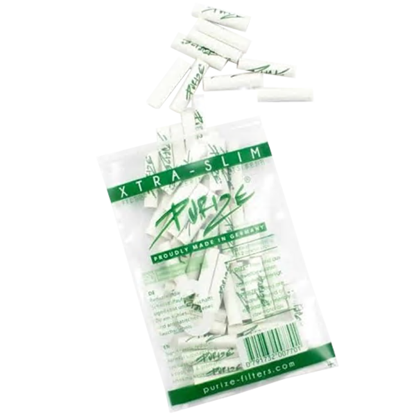 PURIZE – Xtra Slim Aktivkohlefilter WHITE (50 Stk.)