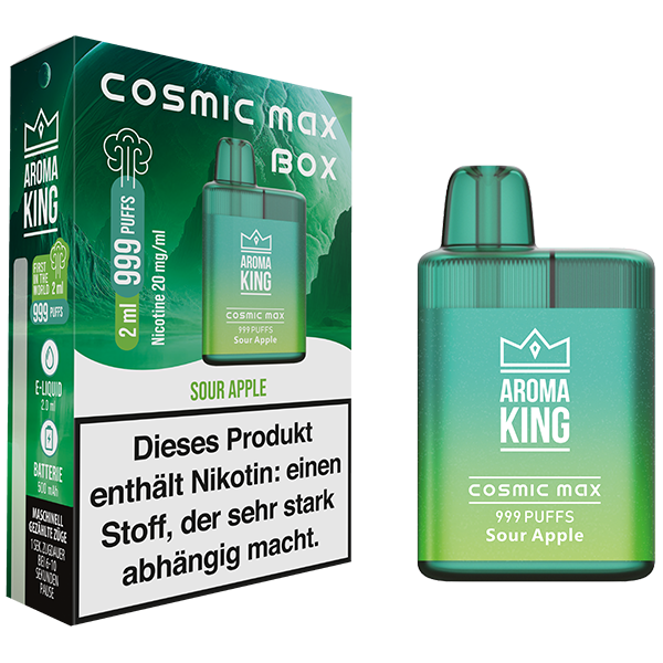 Aroma King Cosmic Max Box Sour Apple 20mg