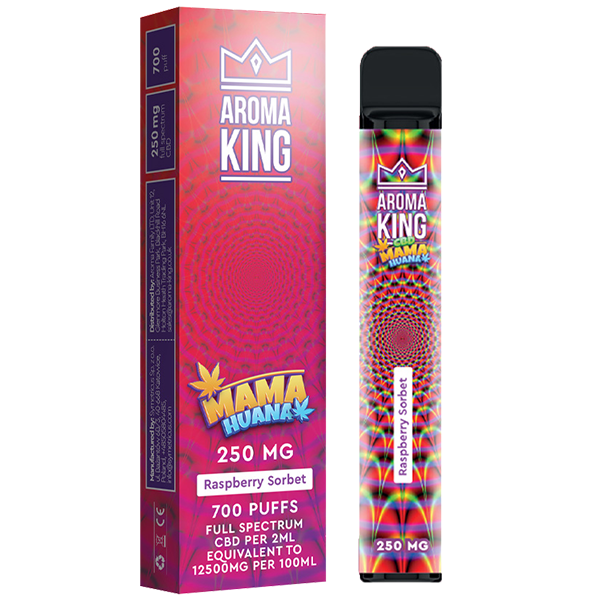 Raspberry Sorbet Aroma King CBD Mama Huana 250mg